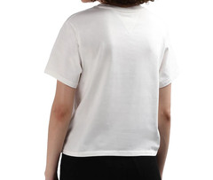 Tommy Jeans Off White Flag Logo Graphic T-Shirt Unisex Size L