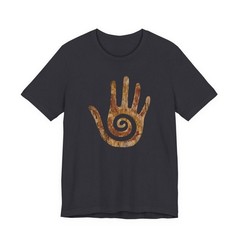 Hopi Healing Hand T-Shirt | Native American Stone Spiral Symbol Tee Shirt