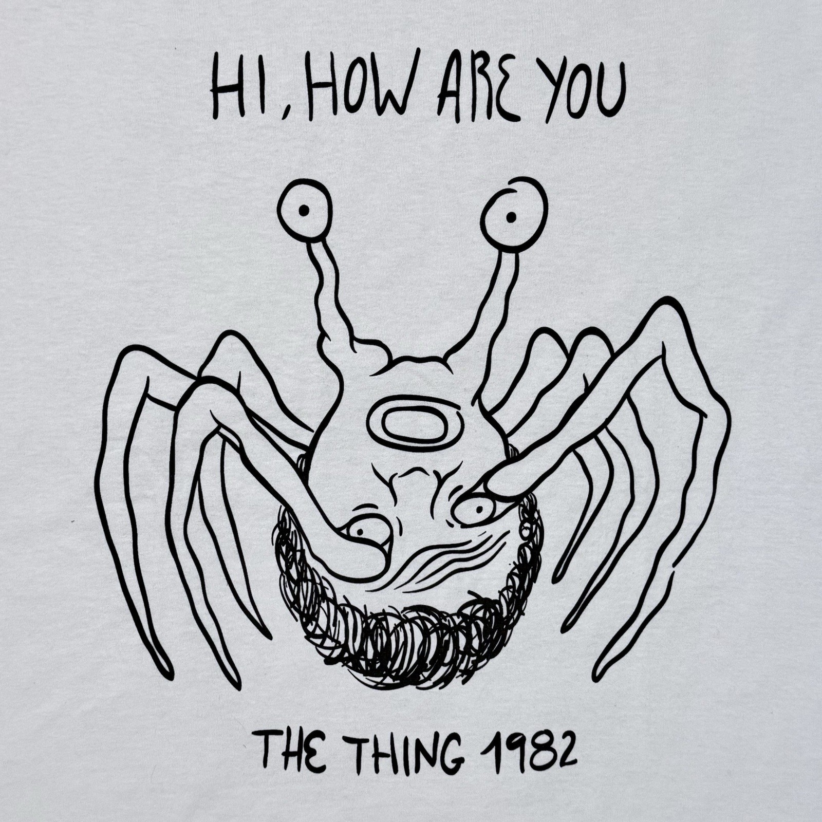 2010’S THE THING X DANIEL JOHNSTON HI HOW ARE YOU SHIRT SZ L Band Movie Tee gallery