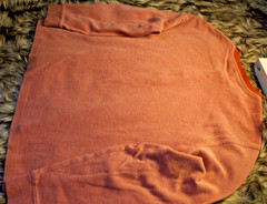 Untuckit mens cottton blend henley long sleeve shirt size XX-Large color orange