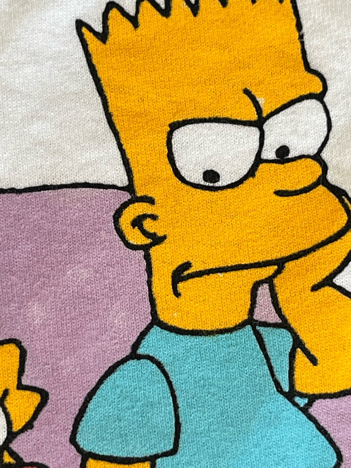 Vtg 1989 The Simpsons Family Bonding Single Stitch Shirt Sz L Adult Cotton USA gallery