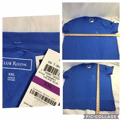 New Clubroom Performance Solid TShirt UPF 15 Palace Blue Men’s Large