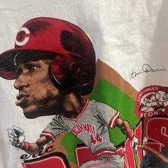 VINTAGE Eric Davis Baseball Caricature White T-Shirt W/Tags As Pictures Child