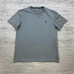 Polo Ralph Lauren Performance Shirt Medium Gray Pony Sport 67 Outdoor Preppy Men