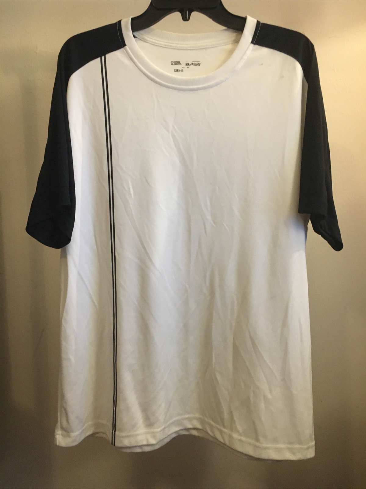 Tek Gear Men’s T Shirt White Large Short Sleeve Crew Neck Cotton Pullover