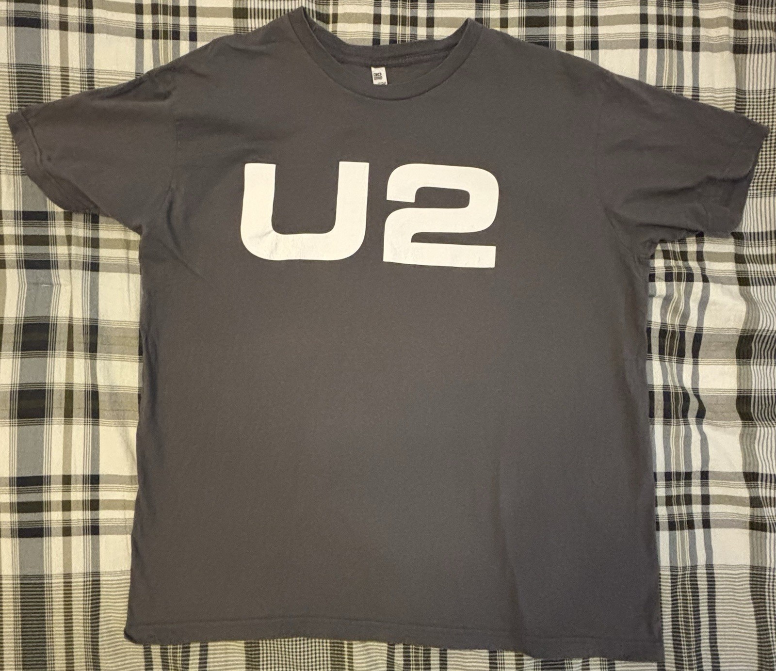 U2 Experience + Innocence 2018 Tour Concert Grey Adult T-Shirt Size 2XL USA Made