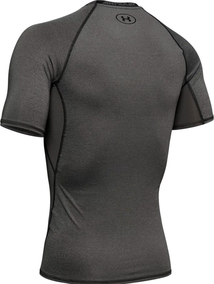 UNDER ARMOUR MEN'S HEAT GEAR LARGE COMPRESSION FIT S/S GRAY SHIRT NEW 1257468 gallery