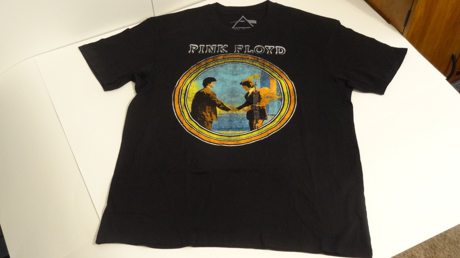Pink Floyd by Goodie Two Sleeves Wish You Were Here Cover Art T Shirt, Size L gallery