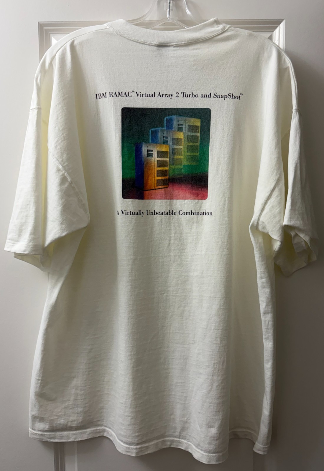 Vintage IBM RAMAC Virtual Array 2 Turbo Shirt XL USA 90s Tech Promo gallery