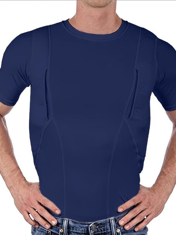 Explosive Man's T-shirt Concealed Hidden Holster Tactical Invisible Carry Tops gallery