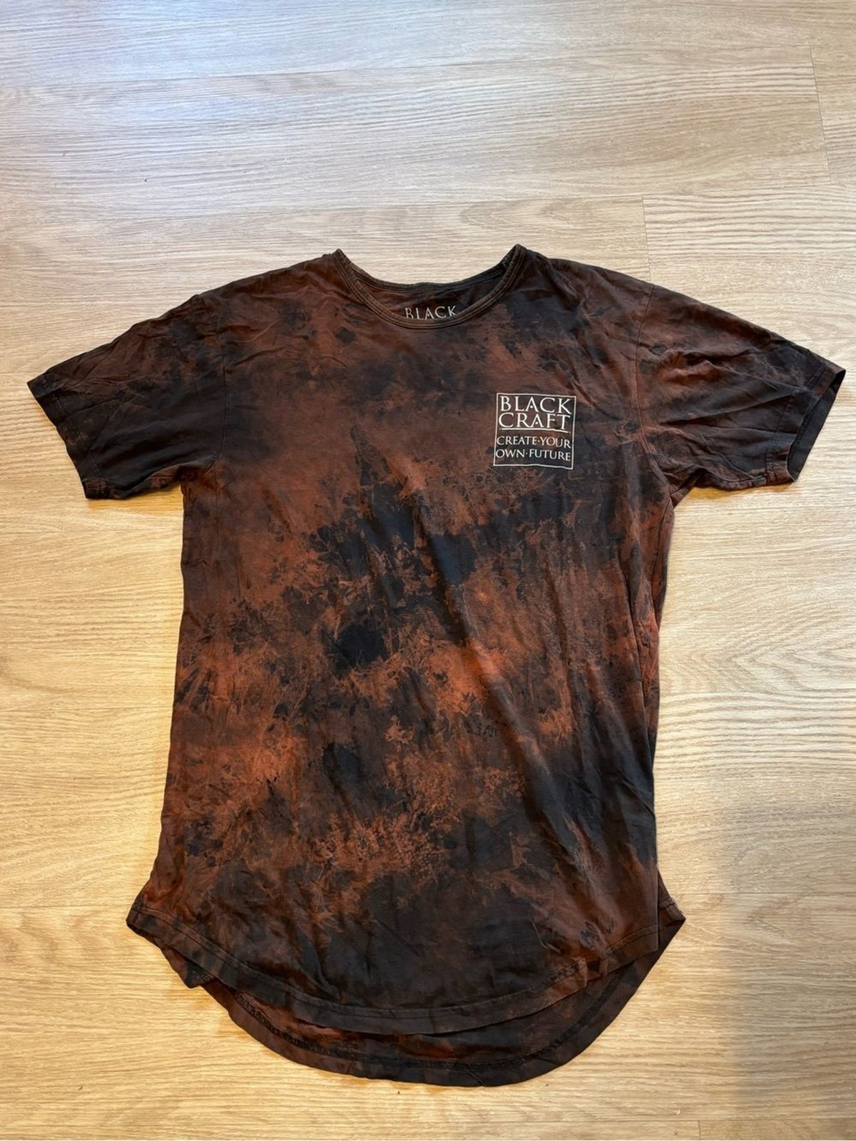 Blackcraft Cult Men’s L Acid Wash Short Sleeve Distressed Graphic T Shirt Goth gallery