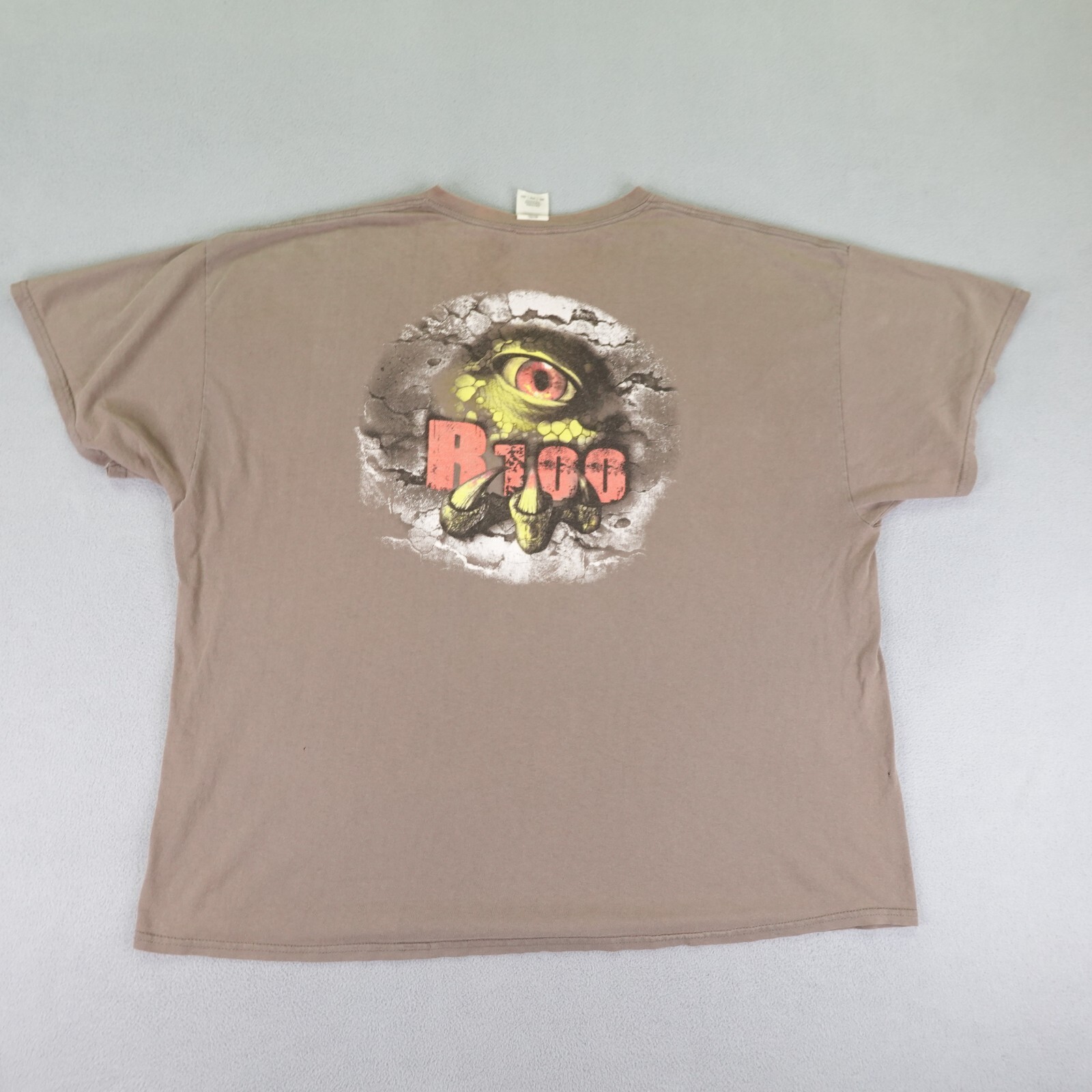 Vintage Rinehart R100 Shirt Mens 3XL Brown Archery Hunting Velociraptor Dinosuar gallery