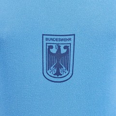 German military Blue PT shirts w/Eagle, S to XL, good to very good,free shipping