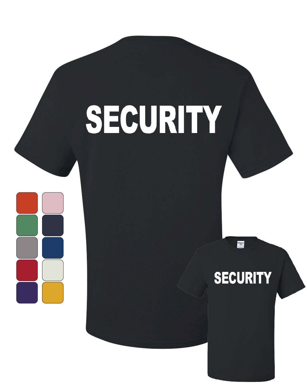 Security T-Shirt Bouncer Police Event Staff Uniform Guard Tee Shirt gallery