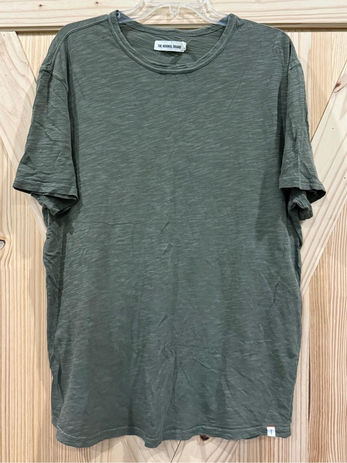 The Normal Brand Men's Olive Green Crewneck T-Shirt gallery