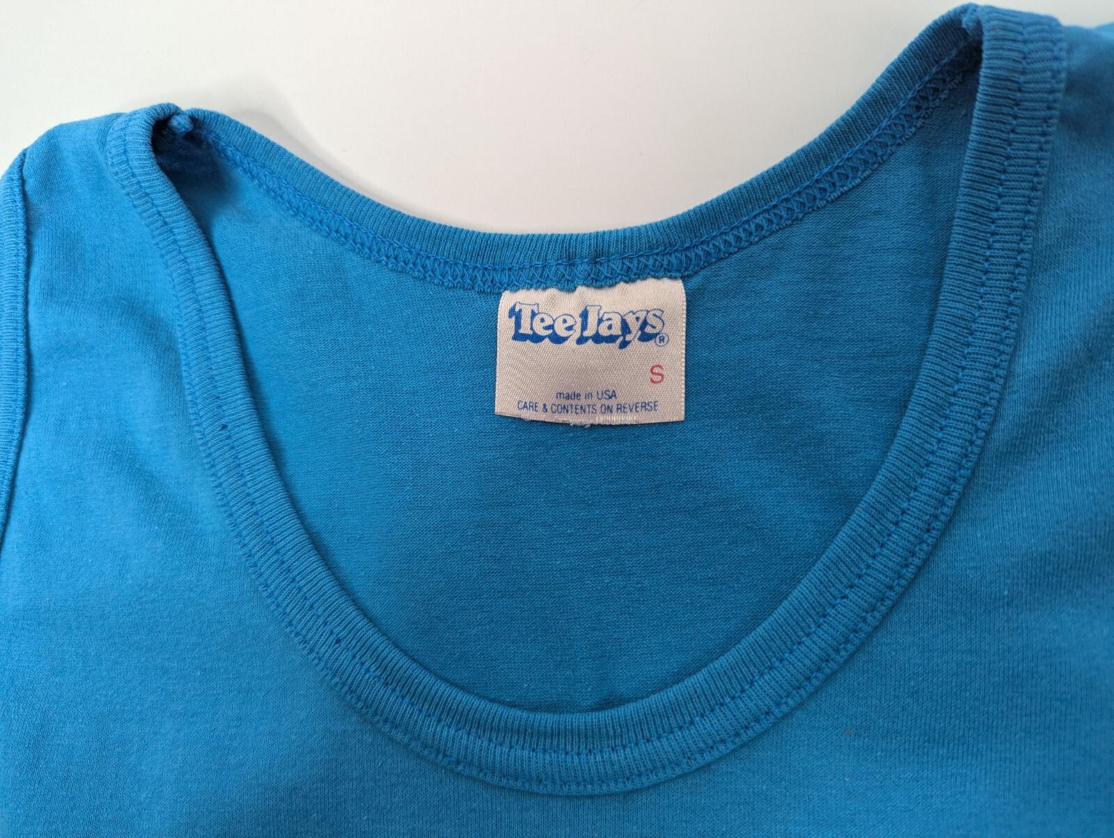 VTG Myrtle Beach Tank Top Shirt Blue Jay Bird Graphic Small TeeJays USA Made 90s gallery