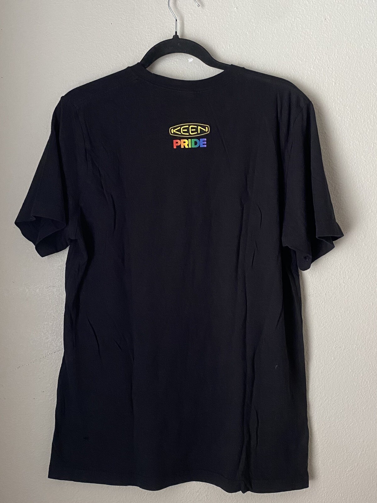 Keen Rainbow Pride Black Shirt M Robot LGBTQ Uneek Sandals gallery