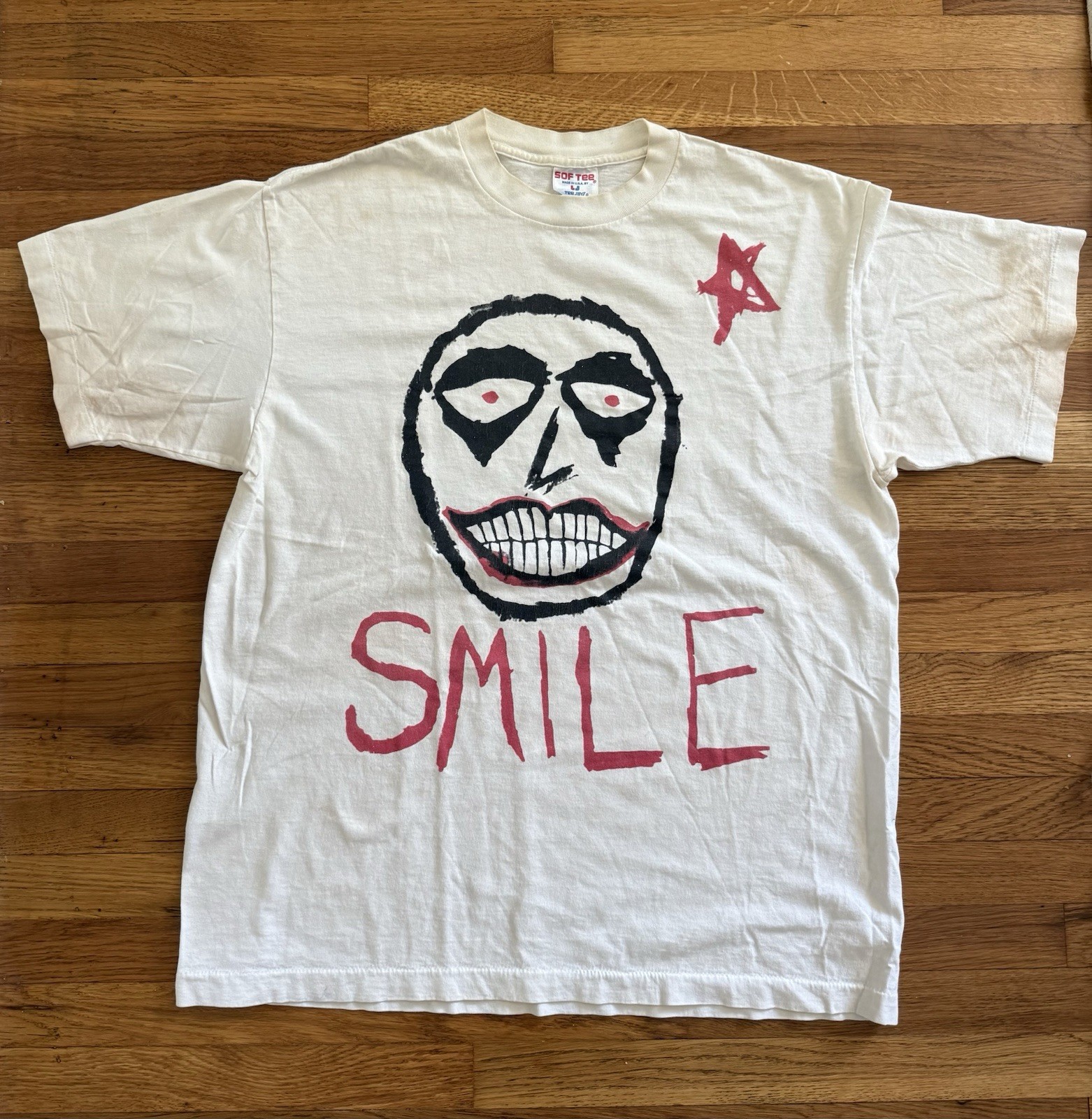 Vintage Smashing Pumpkins 1994 Smile Disarm Tour Shirt XL Teejays Grunge RARE gallery