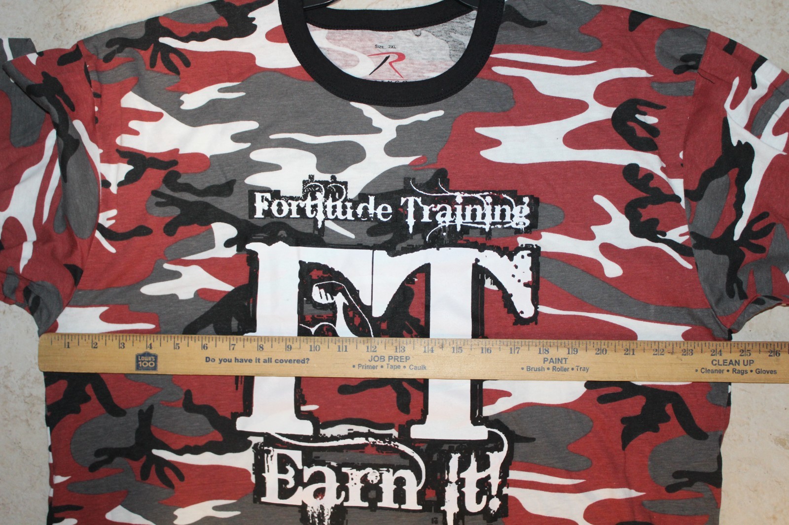 NEW Rothco Camouflage Hunting Military Camo T-Shirt Fortitude Training Men 2XL gallery