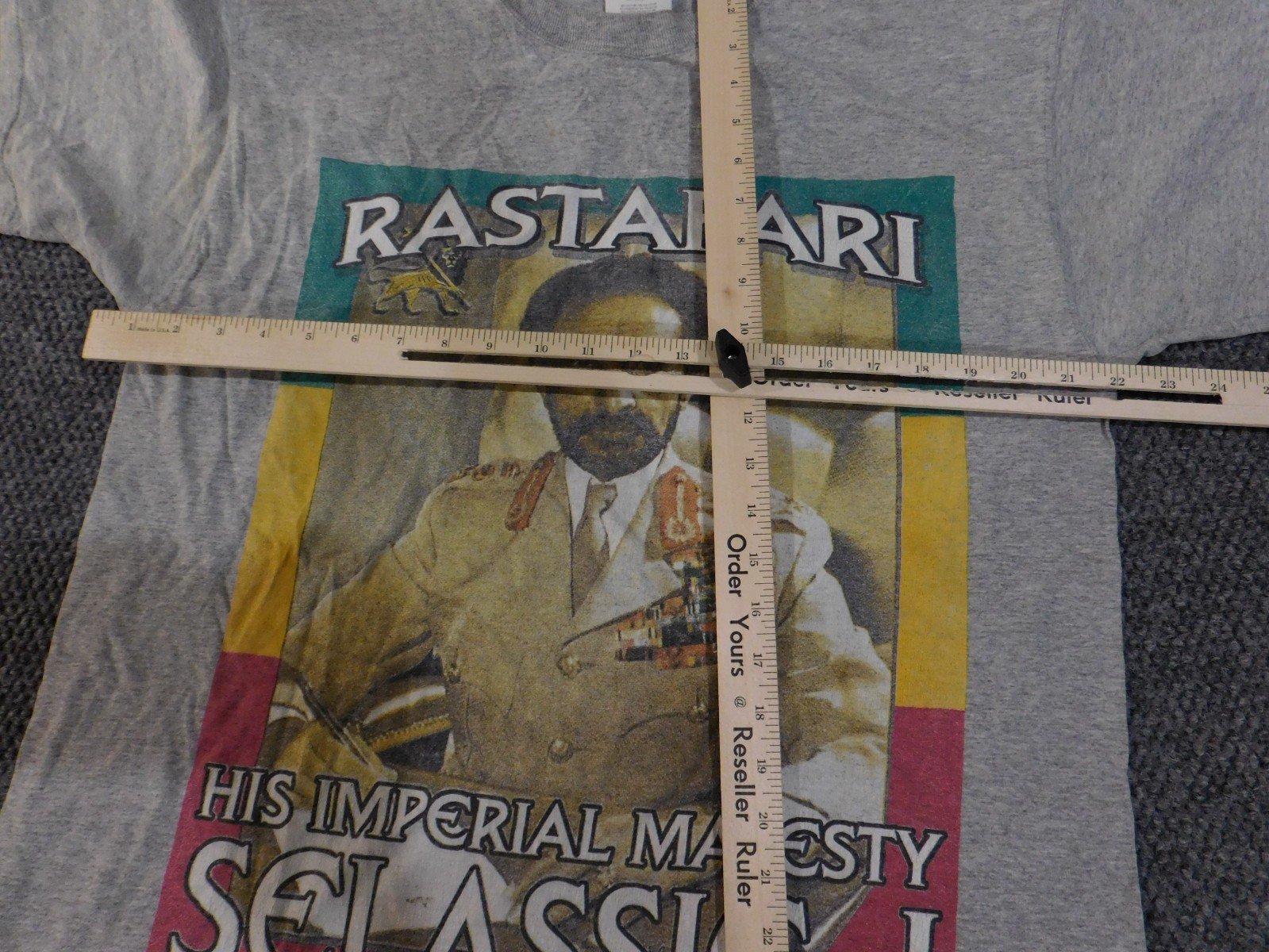 Vintage Rastafari Selassie I Shirt Mens XL Gray His Imperial Majesty Reggae 2003 gallery