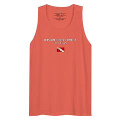 pressure makes diamonds and divers tank, scuba diver tank top, diving tank top