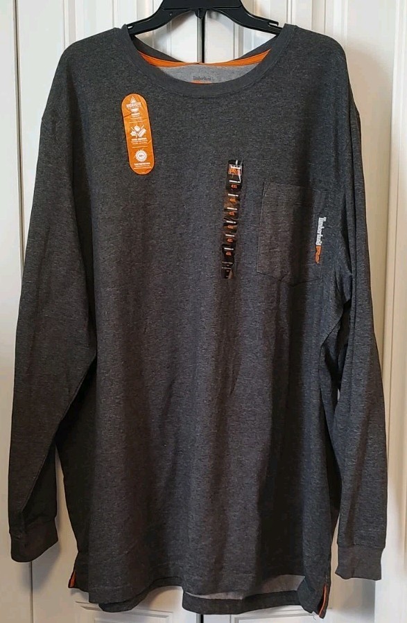 TIMBERLAND PRO TB0A1HVN – Men’s 4XL Base Plate Long Sleeve Regular T-Shirt