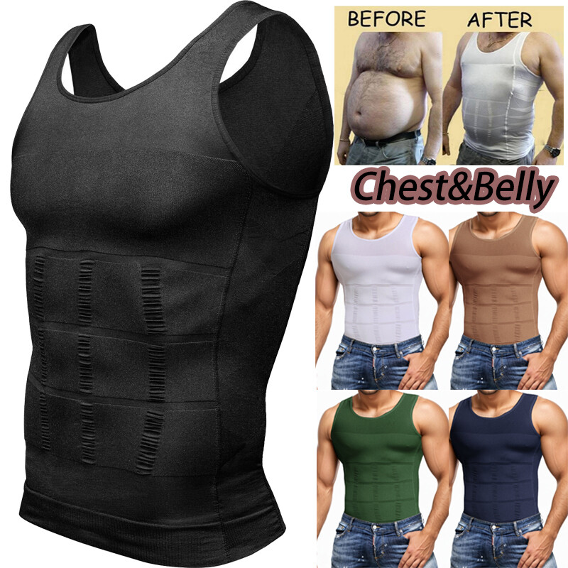 Shapertop For Men Body Shaper Vest Compression Shirt Tank Fajas camisa de hombre