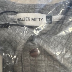 Walter Mitty Men Shirt- SMALL NEW waffle weave, winter fall, gray streetwear