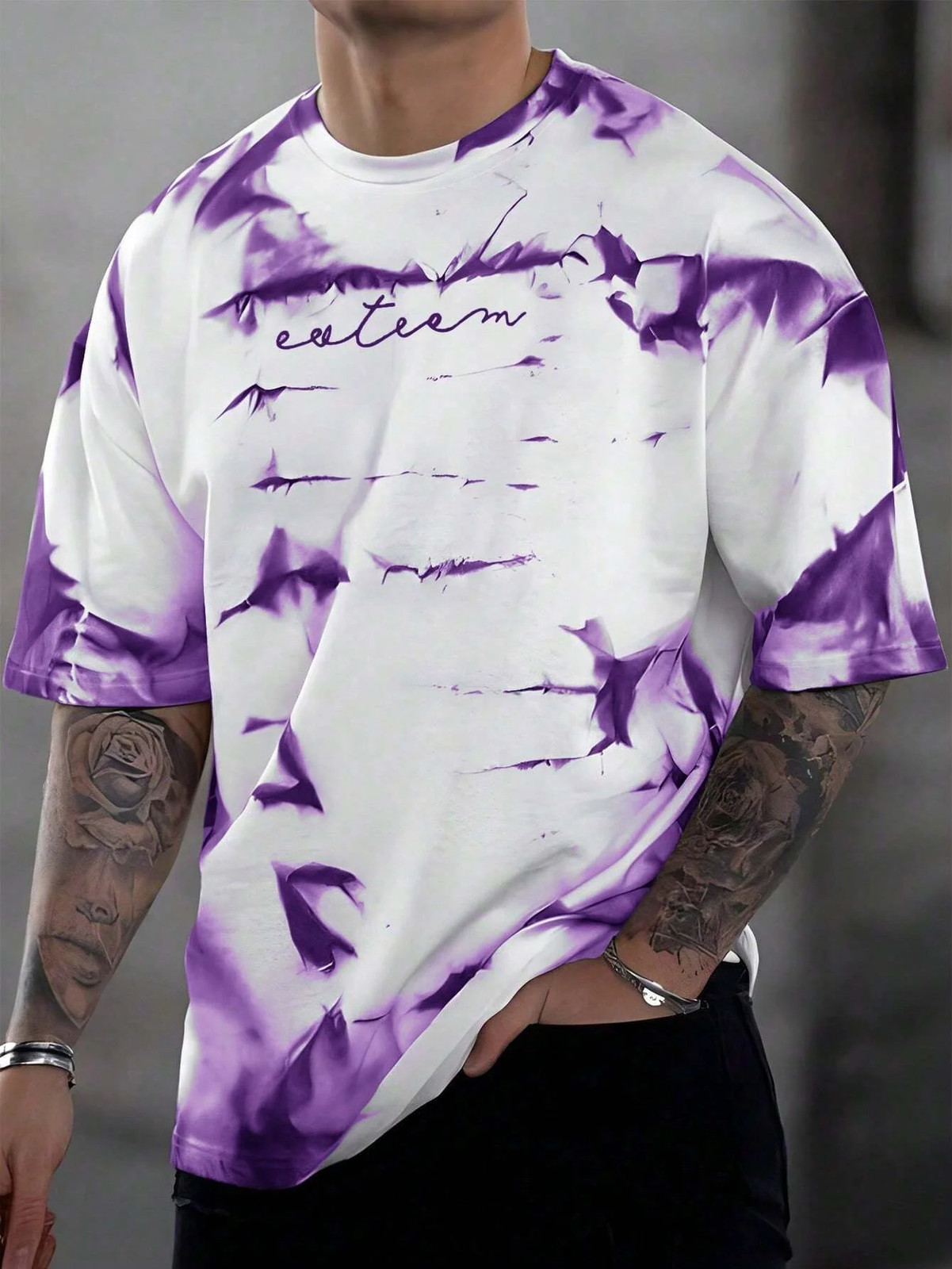 3d printing summer new men's casual simple short-sleeved T-shirt polyester fiber gallery