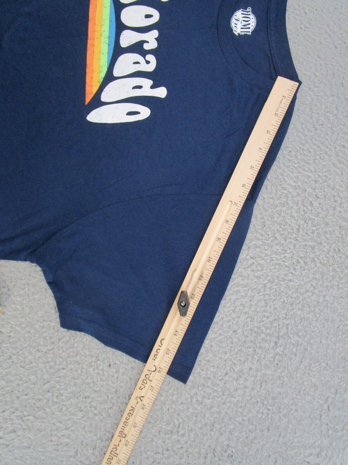 Home Free Colorado Spell Out T-Shirt in Men's Size 2XL Recycled Polyester NEW gallery