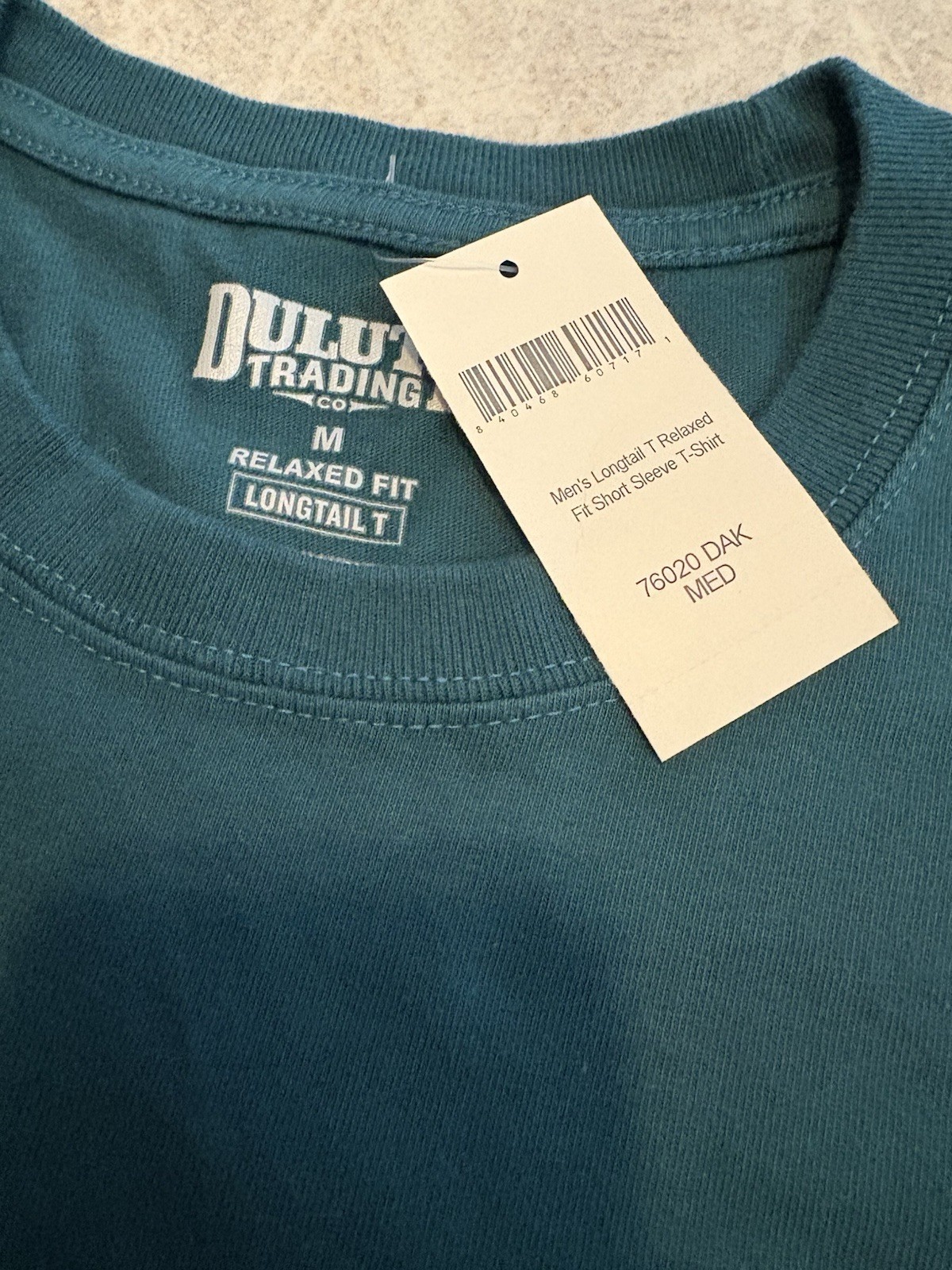 Duluth Trading Co. Men's Longtail Relaxed Fit Short Sleeve T-Shirt M Green NWT gallery