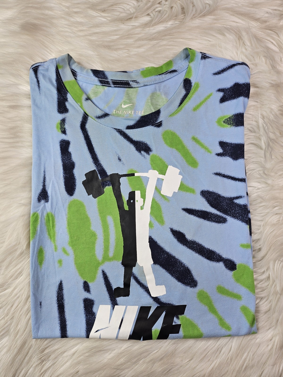 The Nike Tee Dri-Fit Tie Dye CrossFit Weightlifting Gym T-Shirt STAINS Men's(2XL gallery