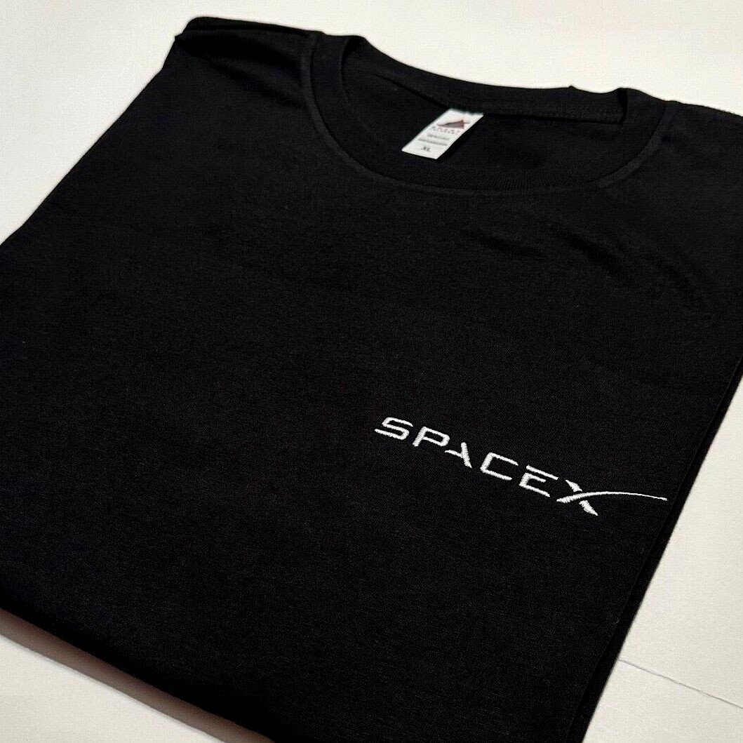 SpaceX Embroidered Shirt NASA Elon Musk Tesla Space X Embroidery StarShip BFR gallery
