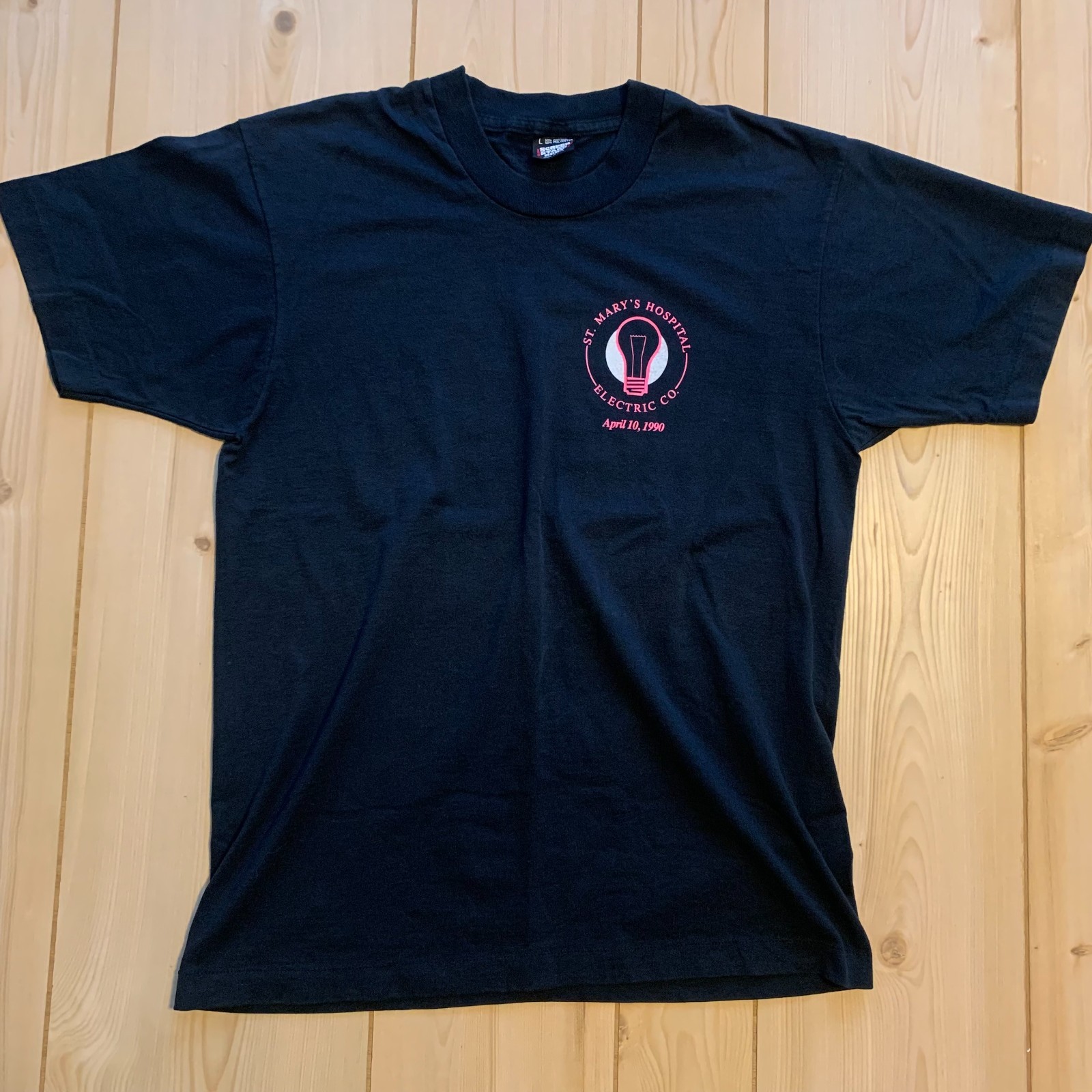 Vintage St. Mary's Hospital Milwaukee Electric Co. 1990 Single Stitch T-Shirt L gallery