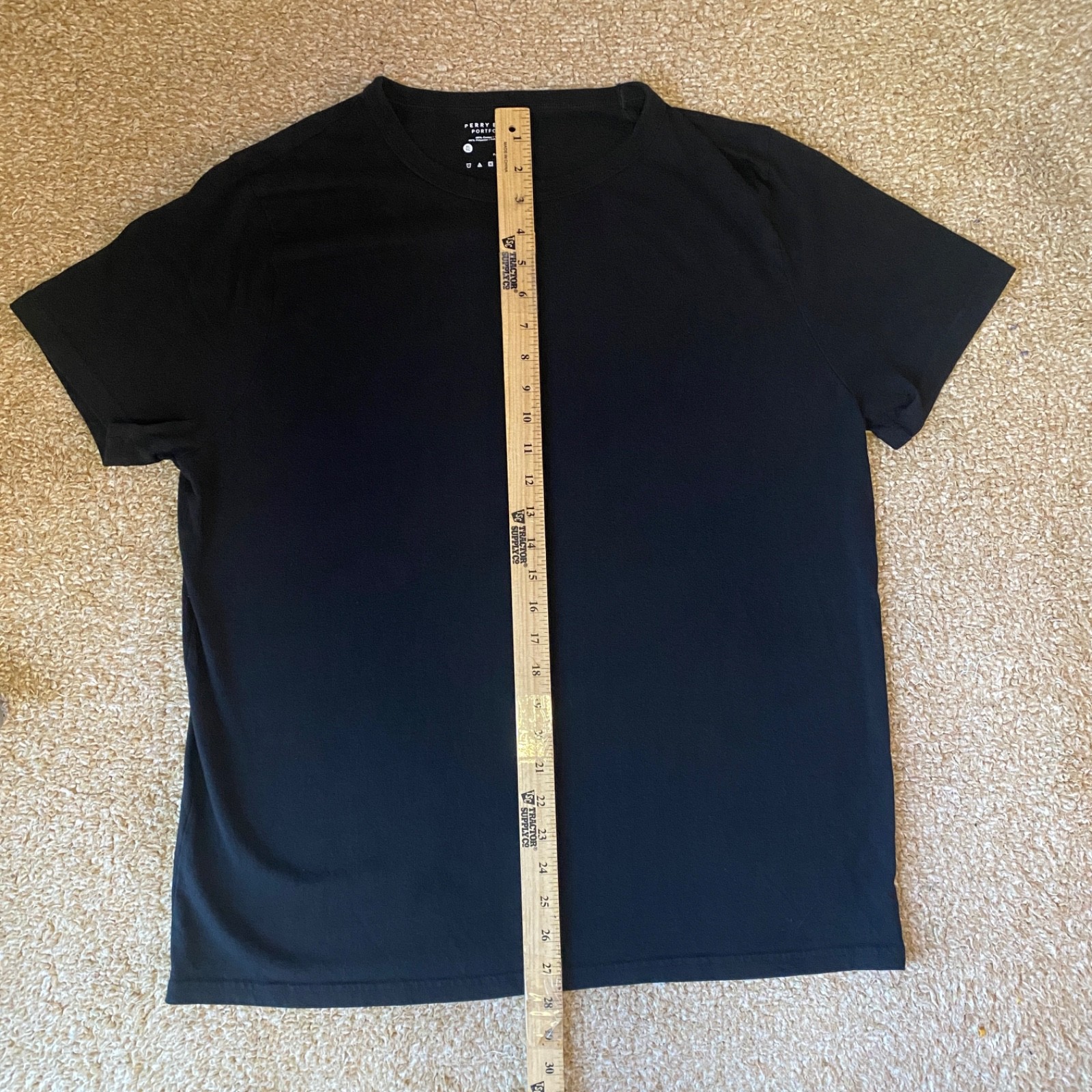 Perry Ellis Portfolio Men’s T‑Shirt Black XL Short Sleeve Crewneck Cotton Blend gallery