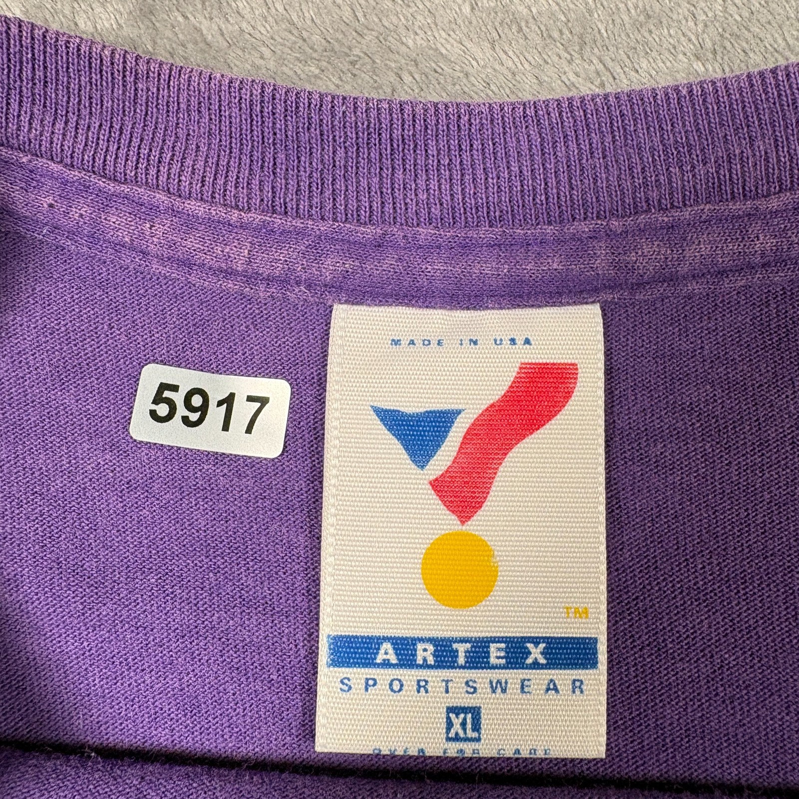 Vintage Artex Sportswear T-Shirt Mens XL Purple Mickey Mouse Florida University gallery