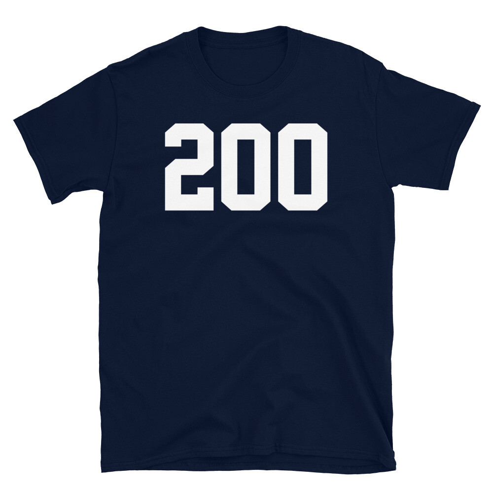 College Football Number 200 Walk-On Quarterback Short-Sleeve Unisex T-Shirt gallery