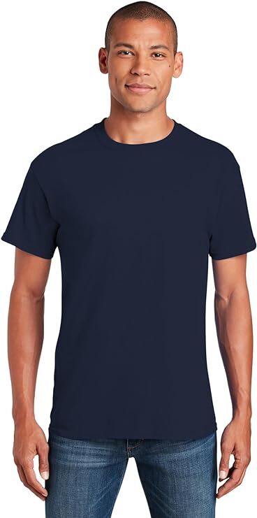 Gildan (5-pack) Navy Bulk Solid Ultra Cotton Short Sleeve Blank Tee T-Shirt S-XL gallery