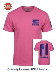 United States Space Force USSF “ALWAYS ABOVE” Pink T-Shirt -Size M / Medium NWT