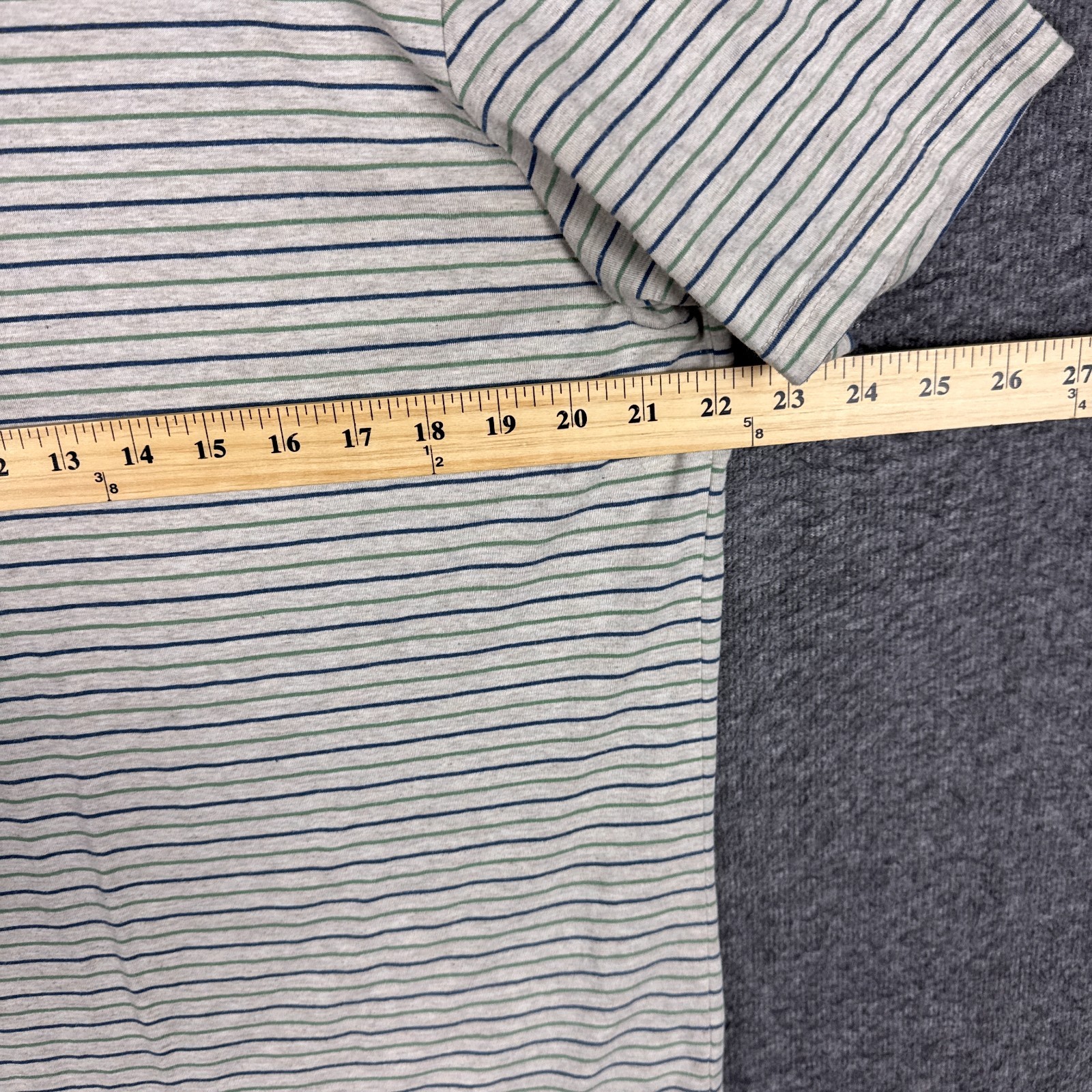 Marine Layer Shirt Mens Large Striped ReSpun Short Sleeve Cotton Stretch Tee gallery