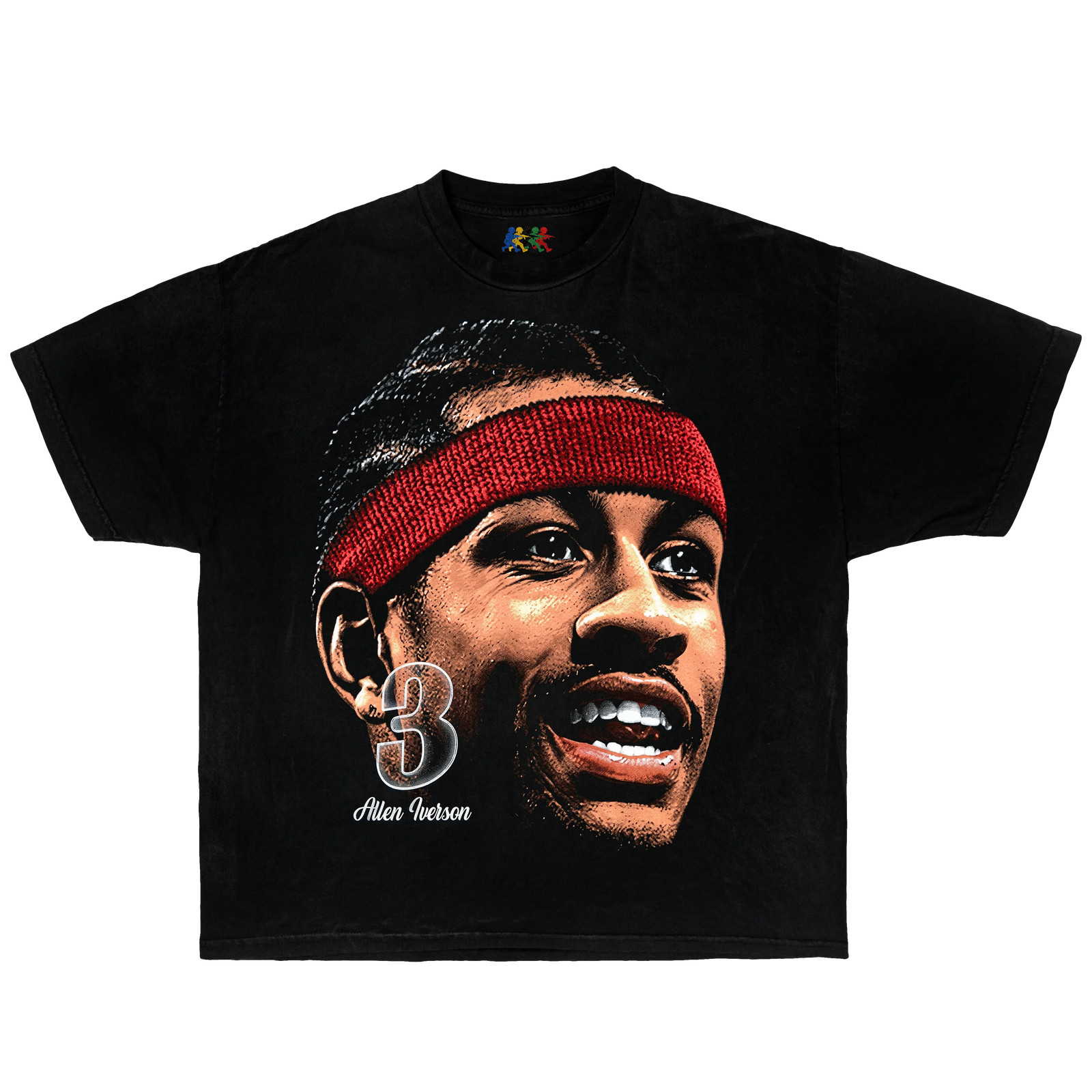 Allen Iverson Vintage Graphic T-Shirt Black 90s Basketball Streetwear Tee gallery