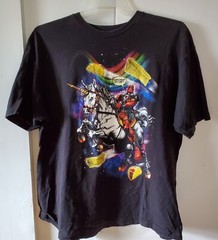 Deadpool Marvel Comics Funny Men’s Graphic T-Shirt Unicorn Taco Size 2X
