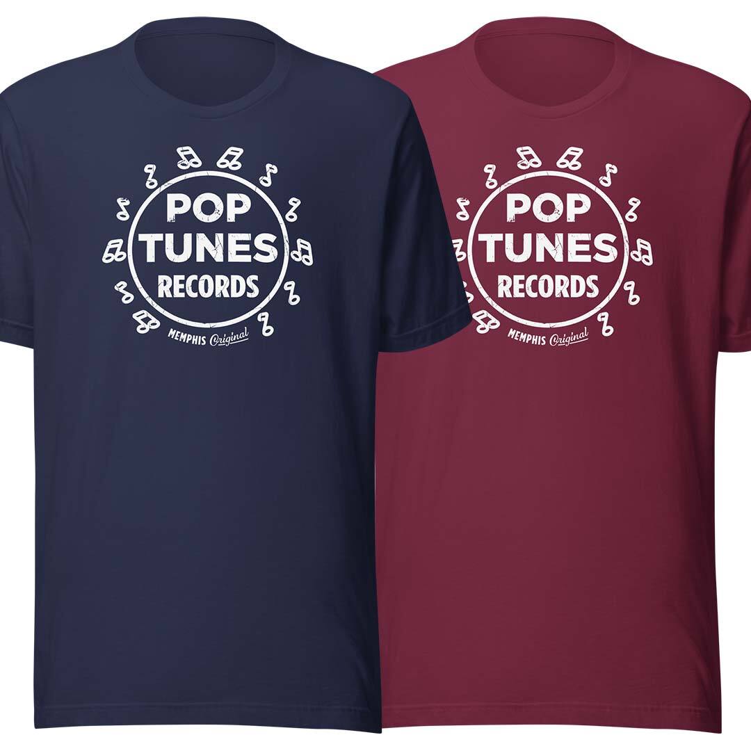 Pop Tunes Record Store Memphis Short-Sleeve Unisex T-Shirt - Retro Music Tees gallery