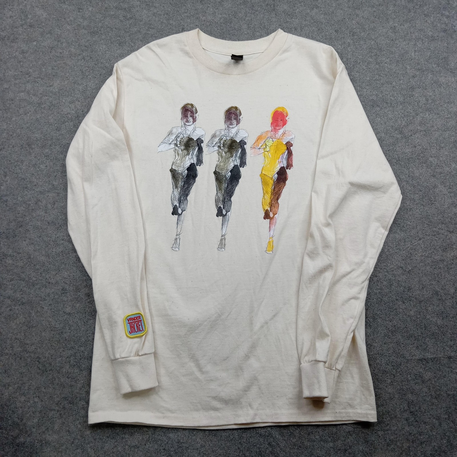 Vander Jacket Gildan Shirt Mens Small White Construction Graphic Long Sleeve gallery
