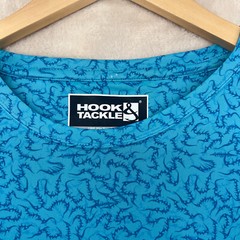 Hook &Tackle UPF 50+ Sun Protection Men’s Size XL Fishing Crew-Neck T-Shirt