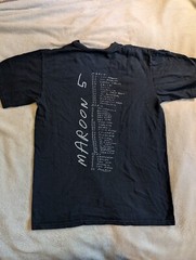 MAROON 5 T SHIRT Anvil Black S Small June Tour 2005 March Songs Adam Levine