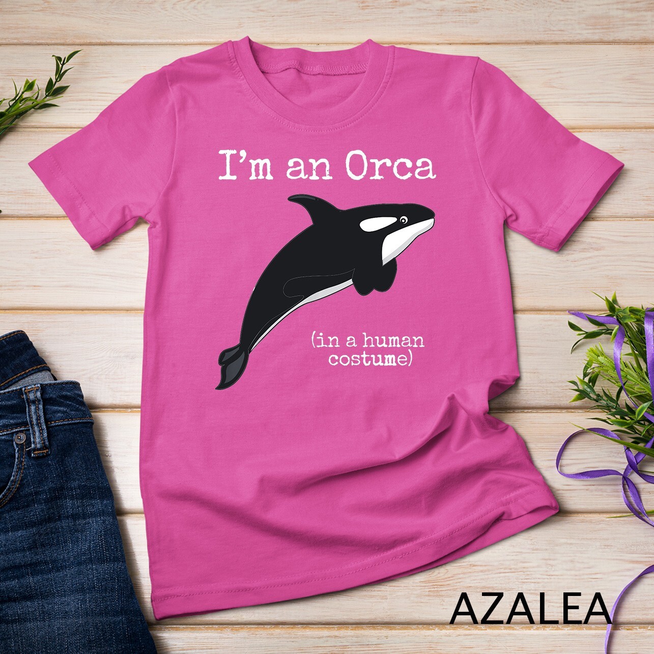 Orca Killer Whale Costume I'm an Orca in a Human Costume Unisex T-shirt gallery