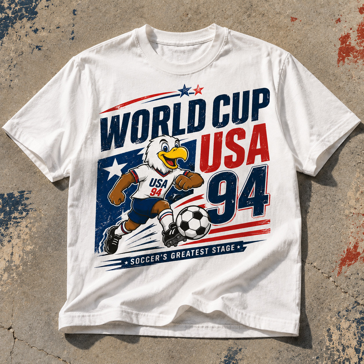 USA 94 World Cup Tee, Soccer Eagle Graphic T-Shirt, Comfort Colors Unisex Shirt gallery