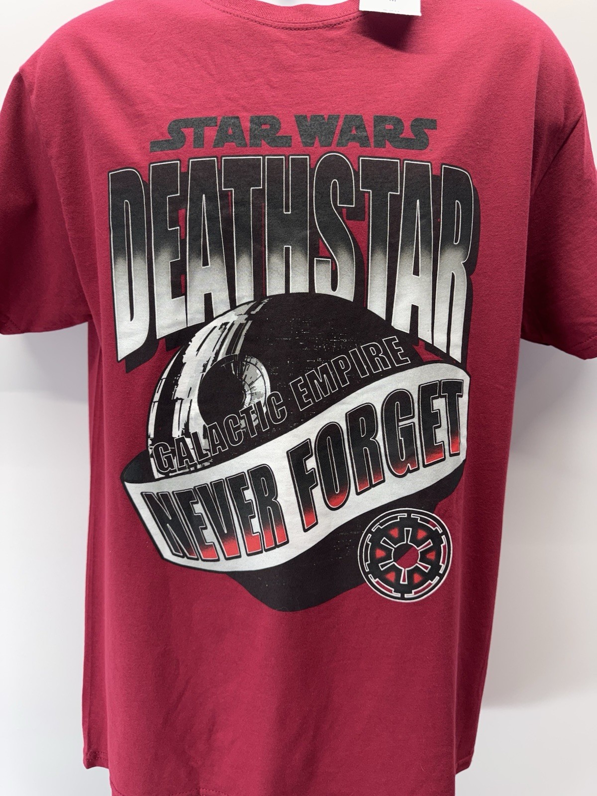 Star Wars Death Star Galactic Empire Never Forget Men’s T-Shirt Size M NWT gallery