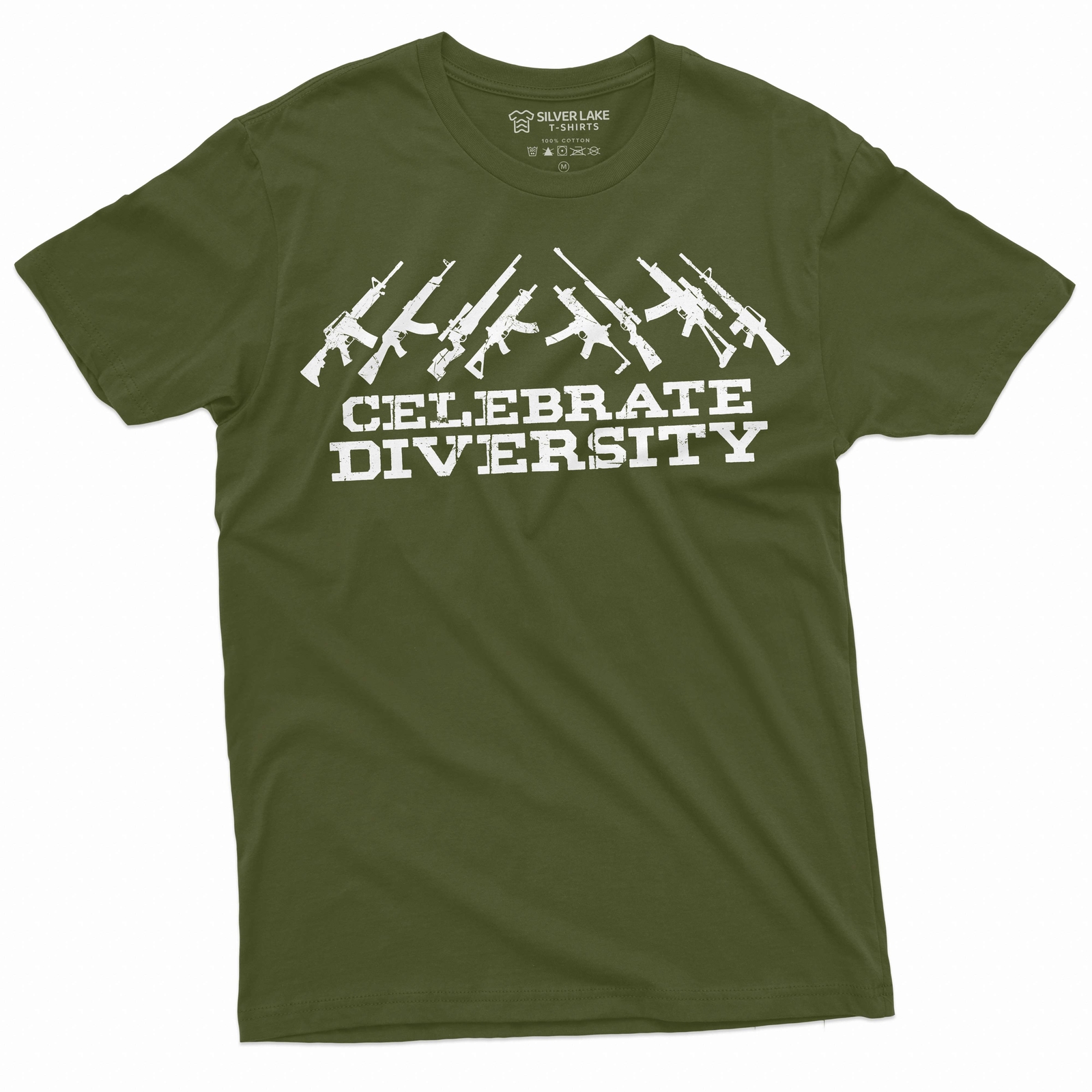 Men's Celebrate Diversity Guns Riles Tshirt Pro 2nd Amendment constitutional tee gallery
